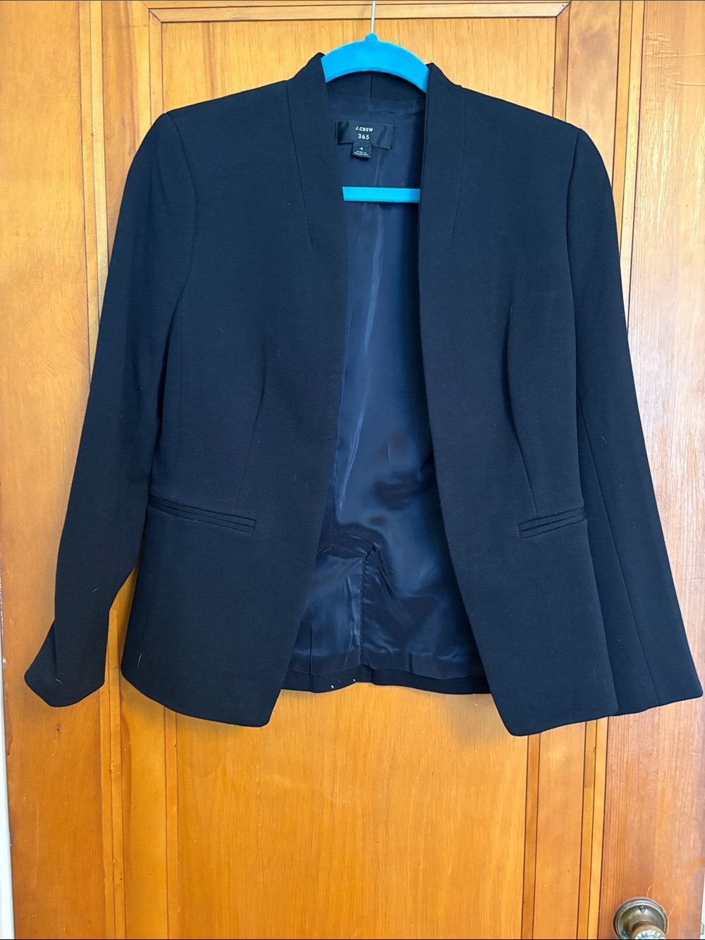 J.Crew Open-Front Black Blazer